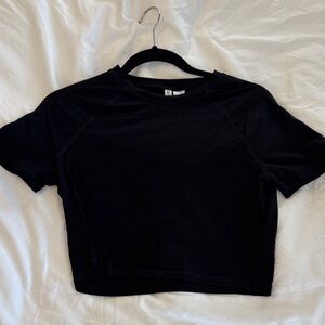 H&M Black Crop Top - Large